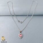 گردنبند نقره نگین دار دخترانه مدل ZSW Z54