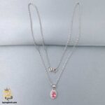 گردنبند نقره نگین دار زنانه مدل ZSW Z58