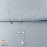 گردنبند نقره زنانه طرح آویز مروارید مدل ZSW Z63 IMAGE2