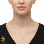 نیم ست نقره زنانه طرح جواهری مدل NSW N10 IMAGE4