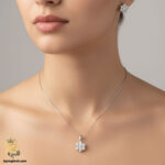 نیم ست نقره زنانه طرح جواهری مدل NSW N10 IMAGE1