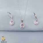 نیم ست نقره نگین دار مدل NSW N11