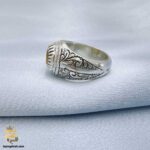 انگشتر نقره دست ساز مردانه یاقوت مدل HSR M38