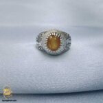 انگشتر نقره دست ساز یاقوت مدل HSR M38