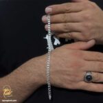 دستبند نقره مردانه کارتیر ژاپنی مدل BSM B93