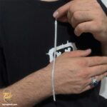 دستبند کارتیه مردانه نقره مدل BSM B94