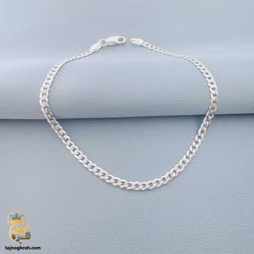 men-silver-bracelet-bsm-b95 دستبند نقره ظریف مردانه مدل BSM B95