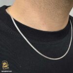 زنجیر نقره مردانه ایتالیایی مدل NSM N56