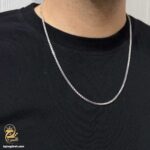 زنجیر نقره مردانه ایتالیایی مدل NSM N60