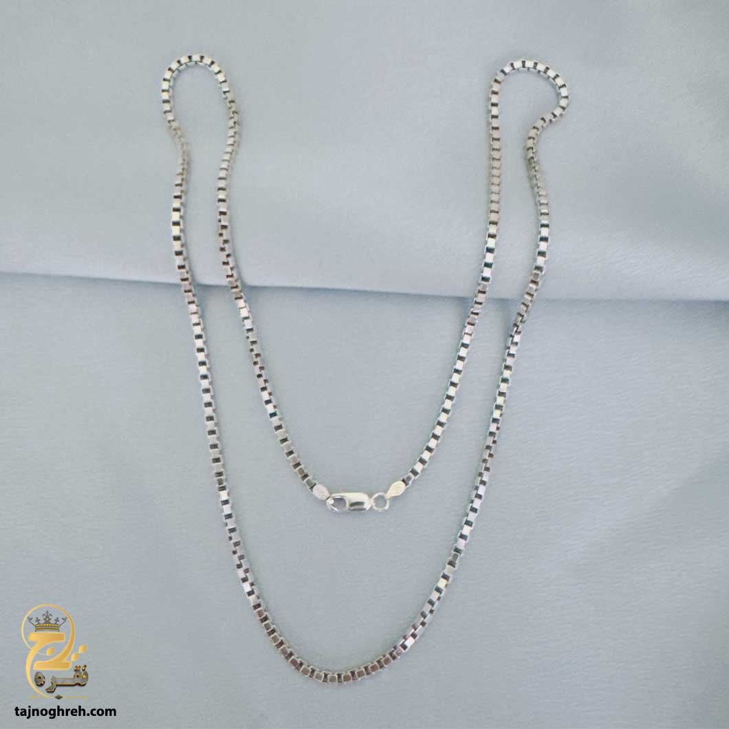 men-silver-chain-nsm-n60 زنجیر نقره مردانه ایتالیایی مدل NSM N60