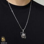 گردنبند نقره شیر و خورشید مدل NSM N59