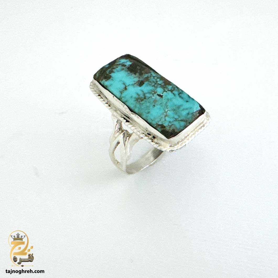 men-silver-ring-rsm-k122 انگشتر نقره مردانه فیروزه نیشابور مدل RSM K122