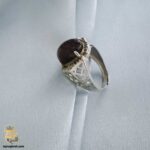 انگشتر نقره با سنگ آمیتیست مردانه مدل RSM K125