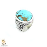 انگشتر نقره مردانه فیروزه مدل RSM K128