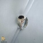 انگشتر نقره مردانه یاقوت کبود معدنی مدل RSM K129