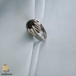 انگشتر نقره یاقوت کبود مردانه مدل RSM K129