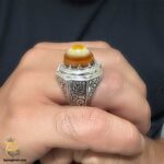 انگشتر نقره مردانه سه پوست مدل RSM K135