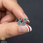 گوشواره نقره زنانه طرح بی نهایت مدل ESW E79 IMAGE1