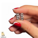 گوشواره نقره زنانه حلقه ای کارتیه مدل ESW E81 IMAGE1