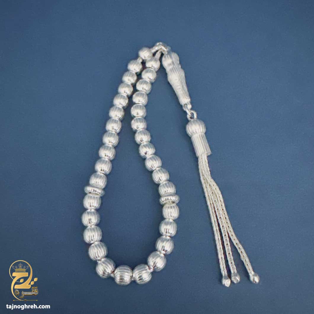 silver-rosary-mst-t28 تسبیح نقره مردانه مدل MST T28