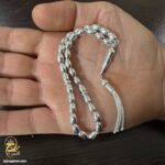 تسبیح نقره مردانه مدل MST T30