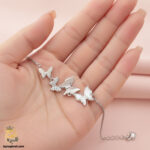 دستبند نقره زنانه شیک مدل DSW D61
