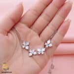 دستبند نقره زنانه زیبا طرح پروانه مدل DSW D62