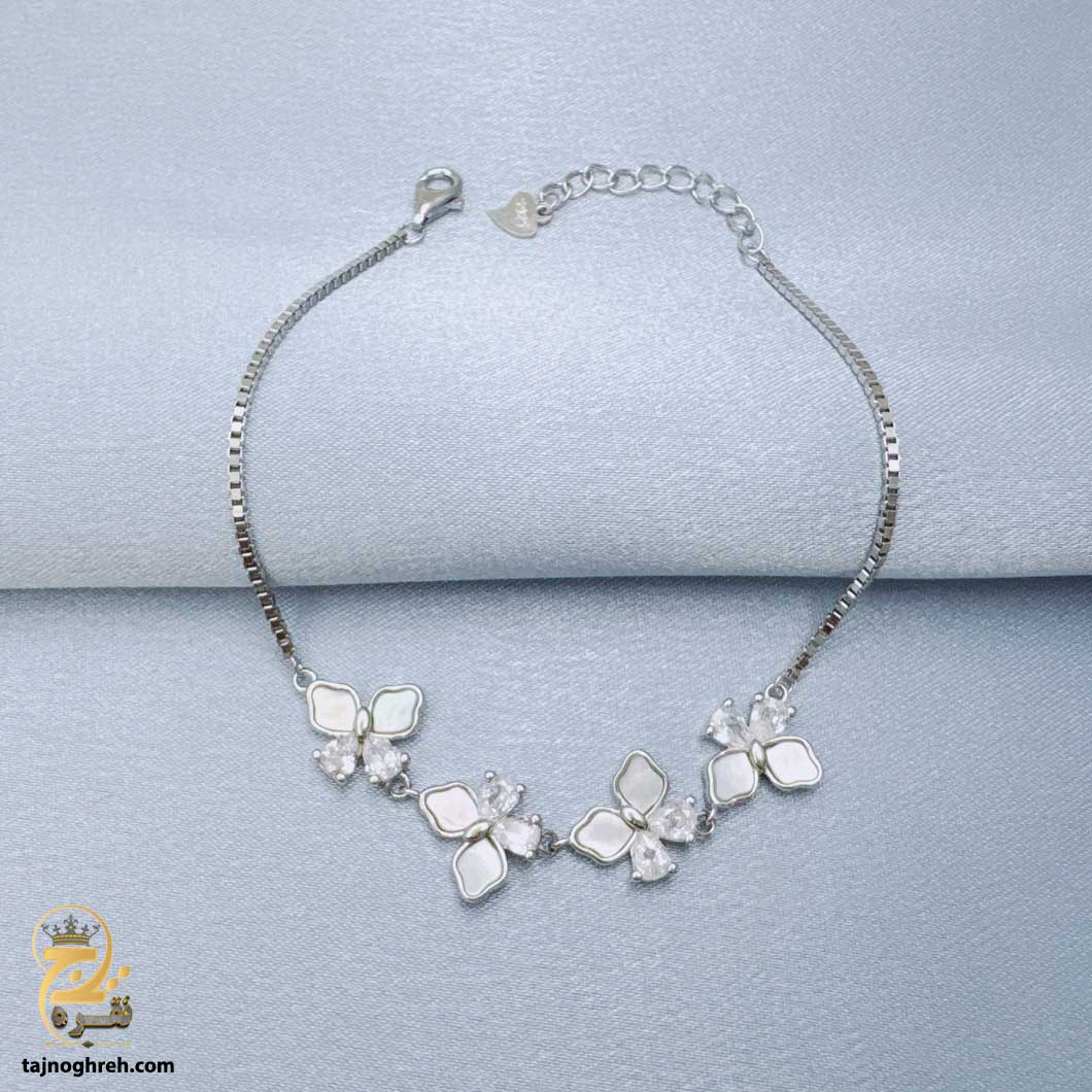 women-silver-bracelet-dsw-d62 دستبند نقره زنانه زیبا مدل DSW D62