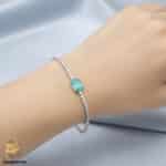 دستبند نقره تنیسی زنانه مدل DSW D63