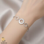 دستبند نقره زنجیری زنانه مدل DSW D64