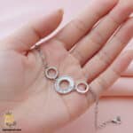 دستبند زنجیری نقره زنانه مدل DSW D64