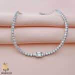 دستبند تنیسی زنانه نقره مدل DSW D66