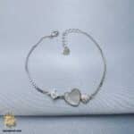 دستبند نقره زنانه شیک مدل DSW D67