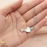 دستبند نقره دخترانه شیک مدل DSW D67