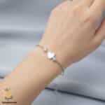 دستبند نقره زنانه شیک مدل DSW D67