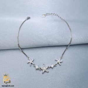دستبند نقره زنانه زیبا مدل DSW D68