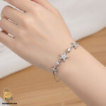 دستبند نقره زنانه زیبا مدل DSW D68