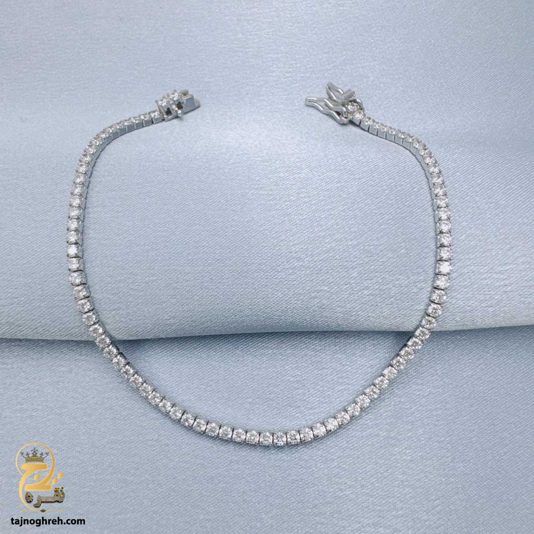 women-silver-bracelet-dsw-d70 دستبند نقره زنانه تنیسی مدل DSW D70