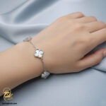 دستبند نقره ونکلیف زنانه مدل DSW D71