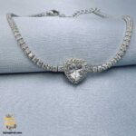 دستبند نقره تنیسی مدل DSW D72