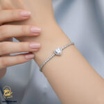 دستبند نقره تنیسی زنانه مدل DSW D72