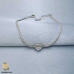 دستبند نقره تنیسی زنانه مدل DSW D72