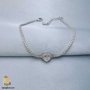 دستبند نقره تنیسی زنانه مدل DSW D72