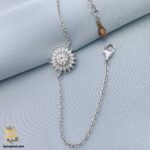 دستبند نقره زنجیری زنانه طرح جواهری مدل DSW D73 - تصویر 3