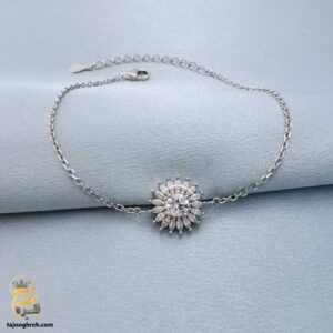 دستبند نقره زنجیری زنانه مدل DSW D73