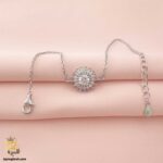 دستبند نقره زنجیری دخترانه مدل DSW D73
