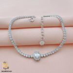 دستبند نقره تنیسی زنانه مدل DSW D74