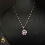 گردنبند نقره زنانه نگین دار مدل ZSW Z54