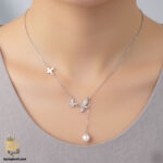گردنبند نقره زنانه طرح آویز مروارید مدل ZSW Z63 IMAGE3
