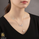 گردنبند نقره زنانه طرح آویز مروارید مدل ZSW Z63 IMAGE5